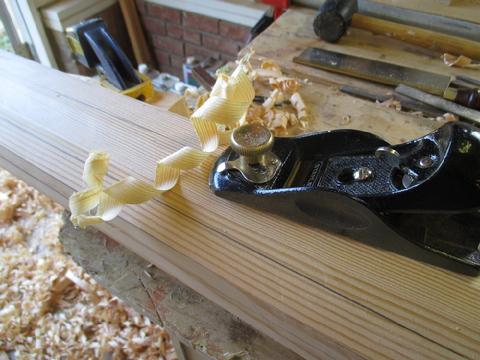 One I had the bowsprit eight sided I used a low angle block plane to knock the edges down and make it 16 sided.