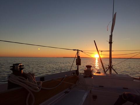 Sunrise off Wiggins Point.