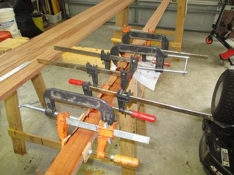 Resorcinal requires tight joints and lots of clamps with plenty of clamping pressure.