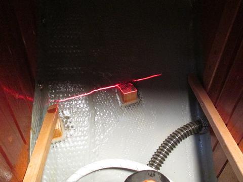 I used a laser level to get a precise fit for the outboard support cleats.