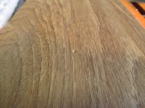 The pointed marking screws made little dimples so I had an exact point to drill.