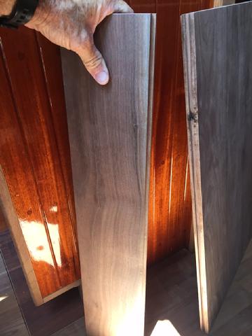 I kept one plank separate. I can pull the work top out six inches and slide the extra plank at the rear. Becuase it is tongue and groove it snaps into place. Th