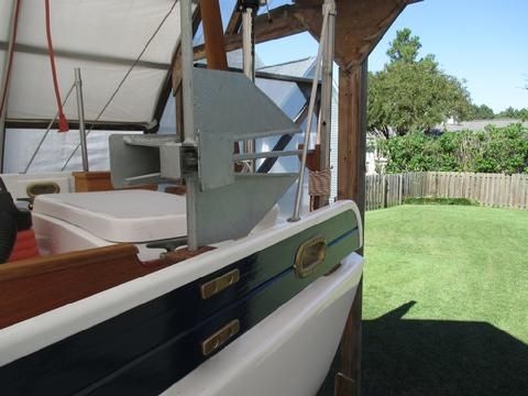 I am hoping the anchor will not be to obvious when the boat is rigged and in the water. I could cover the anchor with custom canvas cover.