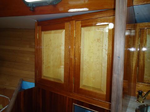 Cabinets in the forward cabin.