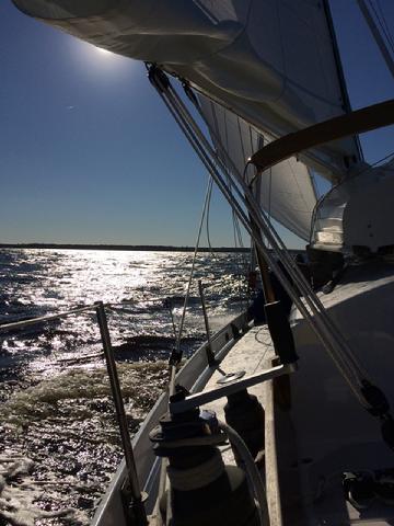 A beautiful day for sailing.