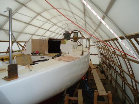 The completed starboard side.