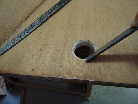 I improved the bevel with a chisel till it fit right.