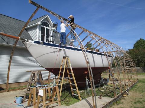 My best friend Steve helped me take the shed down.