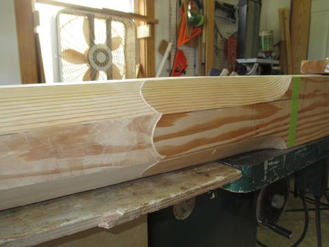 I don't have any wood carving skills or tools for it. So, I have to go very slow to create the fluted and curved parts. From the rounded edge to the heel the bo