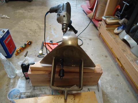 The nice thing about this counter sink is it can be used from either side. I could only get to the hole from the back side.