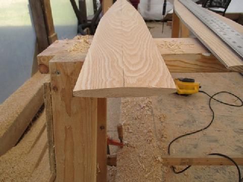 Next, I shaped the blade with a power planer followed by the block plane and spoke shave.