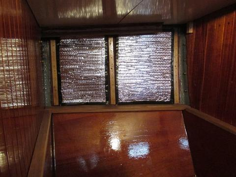 I installed a double layer of reflectix insulation (I did not have enough room for a center layer of 1/4" closed cell).