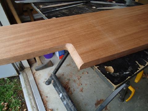 Next, I used a cabinet makers rasp to file the kerf cuts smooth.