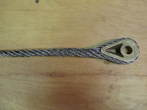 This is 3/8" 316 SS 7x7 wire. I have only one of these on the boat--the bobsay. All the rest of the standing rigging is 5/16".